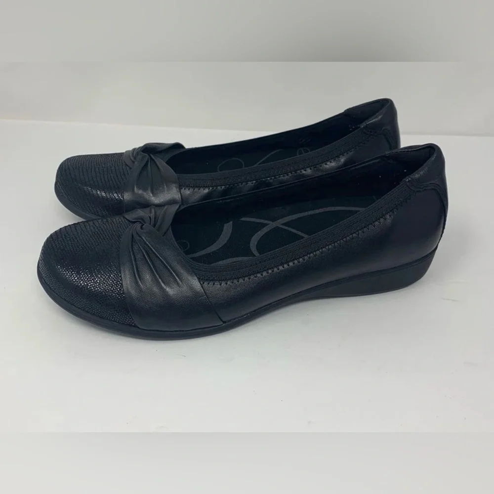 Aravon Andrea-AR Ballet Flats Leather Shoe Size 10EE